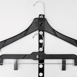 Kids 12 Clear Suit Hanger w/ Clips